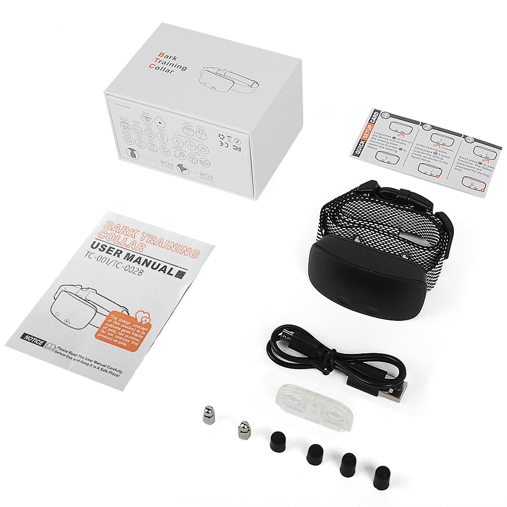 Petrainer PET001 Smart Auto Anti Bark E-Collar Black