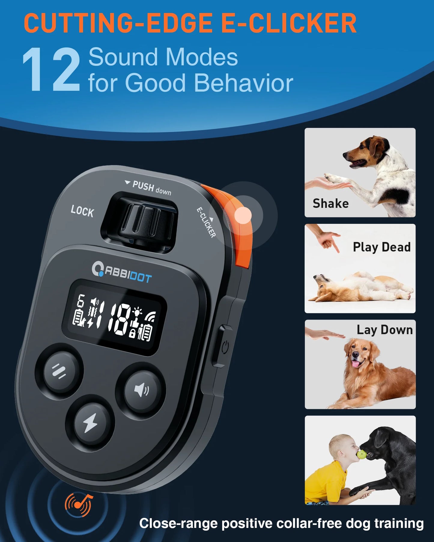 Remote Dog Training E-Collar Rechargeable and Waterproof T60R 1050m 1-2 Dogs