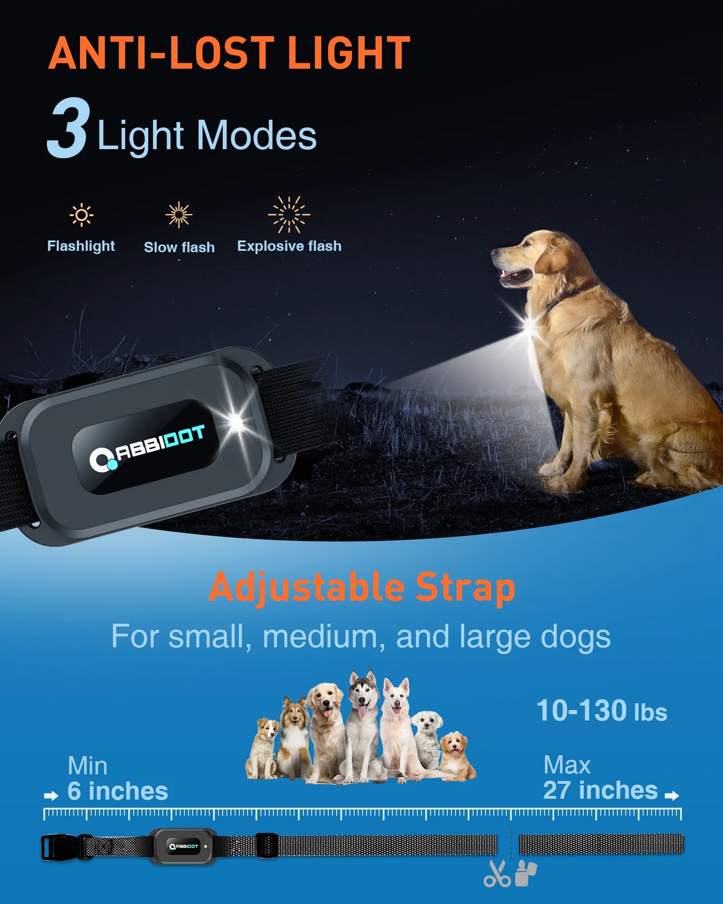 Remote Dog Training E-Collar Rechargeable and Waterproof T60R 1050m 1-2 Dogs